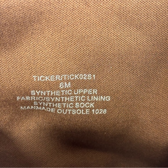 Steve Madden Ticker Boots Retro Funky Flare Chunky Heel Ankle Boot Brown Size 6 - Picture 16 of 16